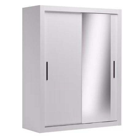 Armoire chambre adulte DIVA 160 cm – 2 portes coulissantes dont 1 avec miroir
