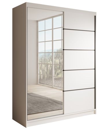 Armoire coulissante 2 portes KARDI 150 – Design moderne et finition élégante