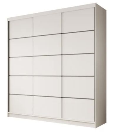 Armoire coulissante 3 portes ANLY 200 cm – Dressing grande capacité
