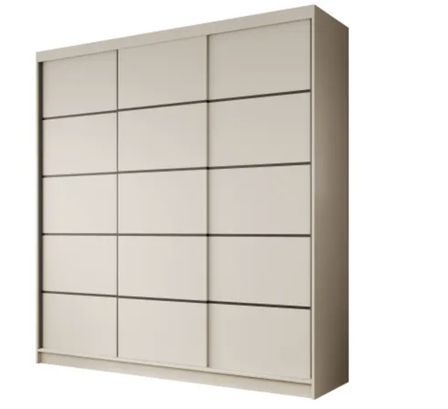 Armoire coulissante 3 portes ANLY 200 cm – Dressing grande capacité