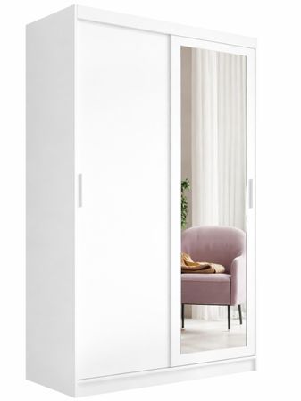 Armoire coulissante BALEY avec miroir – Dressing moderne et gain de place