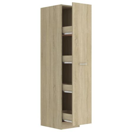 Armoire d'apothicaire Chêne sonoma 30x42,5x150 cm
