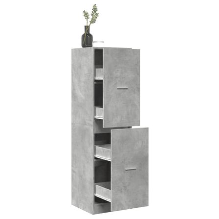 Armoire d'apothicaire gris béton 40x41x144,5 cm bois ingénierie