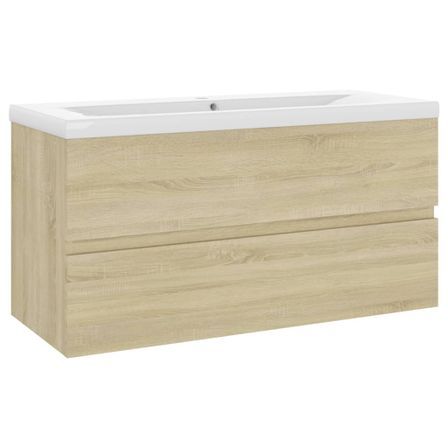 Armoire d'évier avec lavabo intégré Chêne sonoma 12