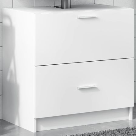 Armoire d'évier blanc 59x37x59 cm bois d'ingénierie