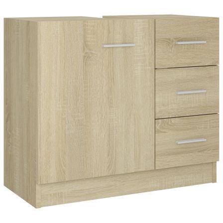 Armoire d'évier Chêne sonoma 63x30x54 cm
