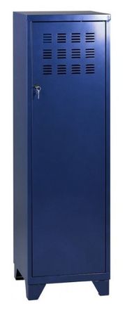 Armoire de bureau 1 porte métal bleu nuit nacré Naya
