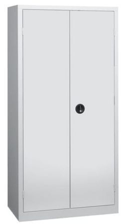 Armoire de bureau 2 portes gris Katu H 198