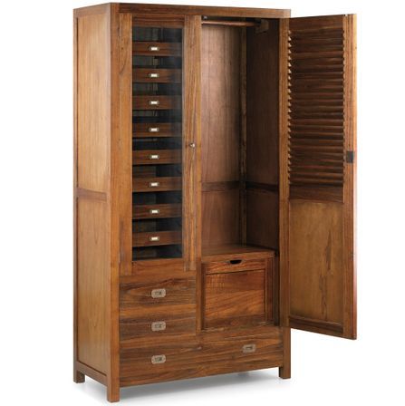 Armoire de chambre MARKO – 2 portes, tiroirs & étagère à chaussures