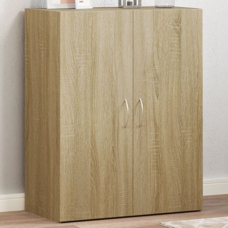 Armoire de classement chêne sonoma bois d'ingénierie