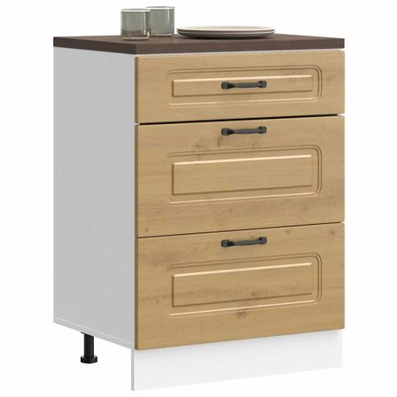 Armoire de cuisine Kalmar chêne artisanal bois d'ingénierie