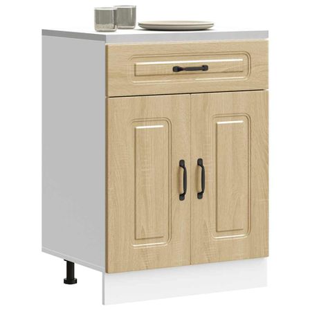 Armoire de cuisine Kalmar chêne sonoma bois d'ingénierie