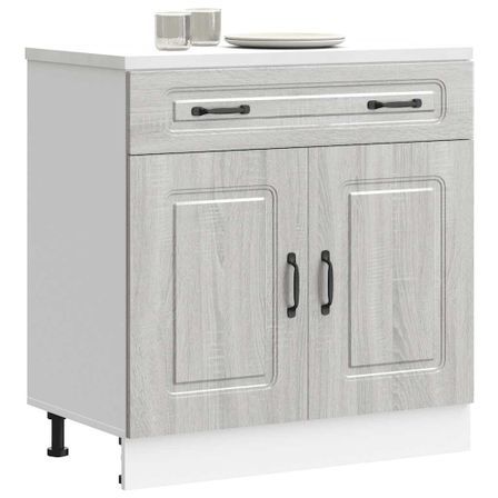 Armoire de cuisine Kalmar sonoma gris bois d'ingénierie