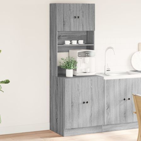 Armoire de cuisine sonoma gris 60x50x180 cm bois d’ingénierie