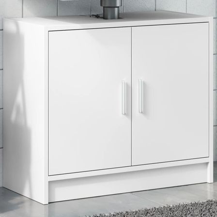Armoire de lavabo blanc 63x29x55 cm bois d'ingénierie