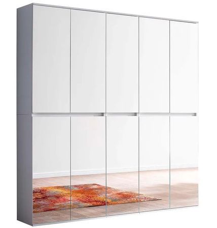 Armoire de rangement 10 portes avec miroir Cartel 185 cm