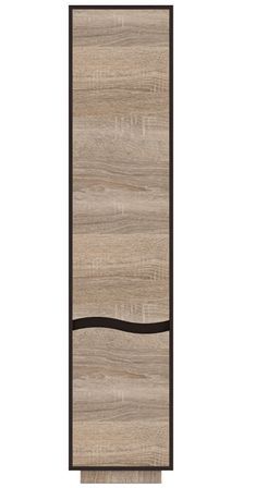 Armoire de rangement 2 portes bois chêne clair Eneva