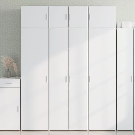 Armoire de rangement blanc 70x42,5x225 cm bois d'ingénierie