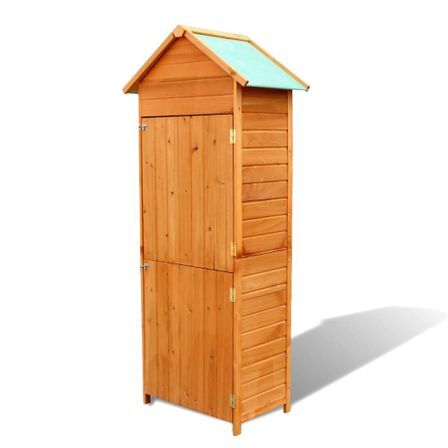 Armoire de rangement de jardin Marron 79x49x190 cm