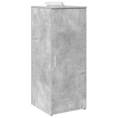 Armoire de rangement gris béton 40x45x103,5cm bois d'ingénierie