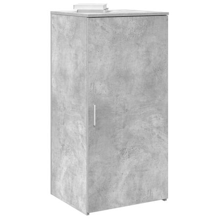 Armoire de rangement gris béton 50x45x103,5cm bois d'ingénierie