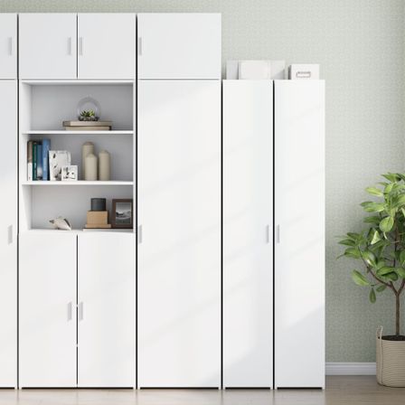 Armoire de rangement mince blanc 50x42,5x225 cm