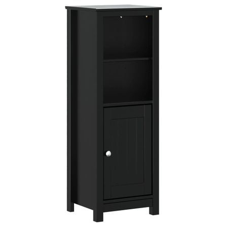 Armoire de salle de bain BERG noir 40x34x110 cm pin massif