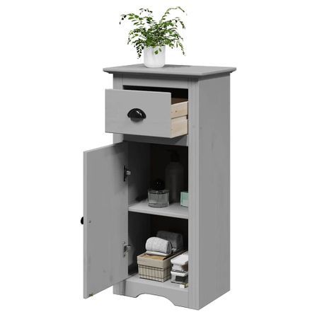 Armoire de salle de bain BODO gris 44x30x90 cm