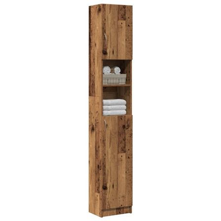 Armoire de salle de bain vieux bois bois d'ingénierie