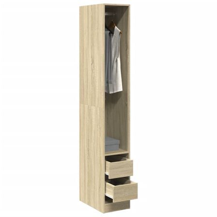 Armoire dressing 1 penderie 2 tiroirs 30 cm - Collection Kodok