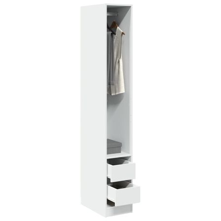 Armoire dressing 1 penderie 2 tiroirs 30 cm - Collection Kodok