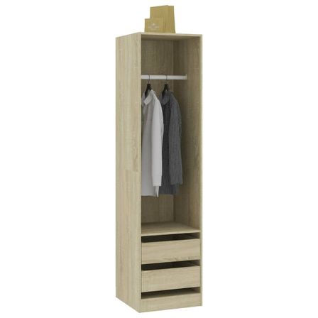 Armoire dressing 1 penderie 2 tiroirs 50 cm - Collection Kodok