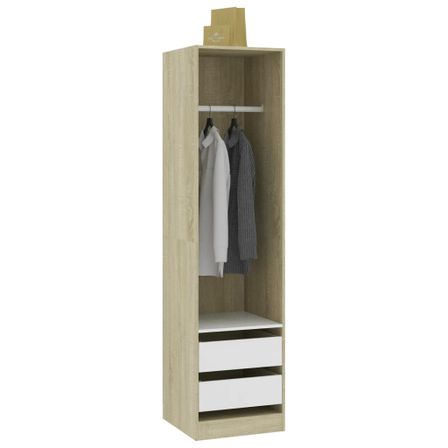 Armoire dressing 1 penderie 2 tiroirs 50 cm - Collection Kodok