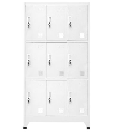 Armoire en acier Koface 90 cm – 9 casiers avec fermeture à clé