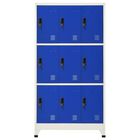 Armoire en acier Koface 90 cm – 9 casiers avec fermeture à clé