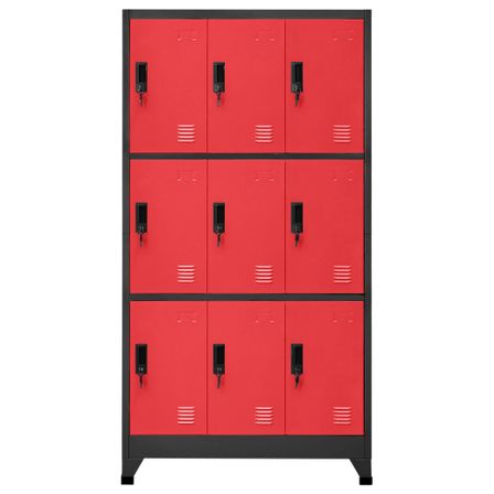 Armoire en acier Koface 90 cm – 9 casiers avec fermeture à clé