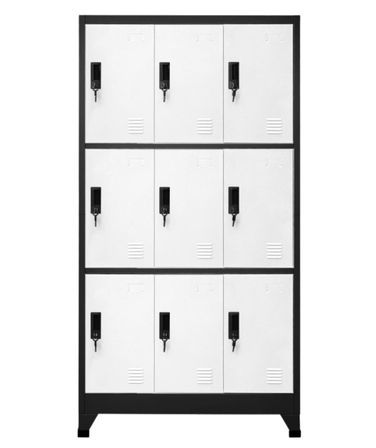 Armoire en acier Koface 90 cm – 9 casiers avec fermeture à clé