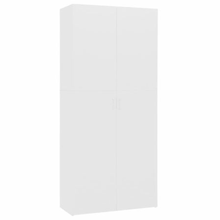 Armoire en bois 2 portes multifonctions Bakari 80 cm - Pratique et sobre