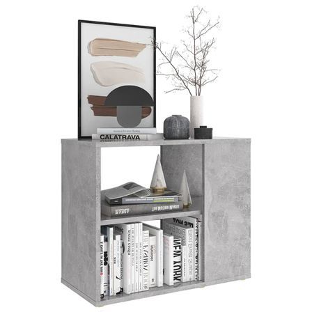 Armoire latérale Gris béton 60x30x50 cm