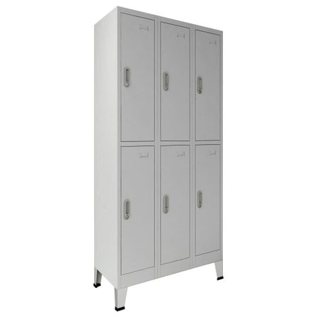 Armoire métal grise à casiers Studen 90 cm