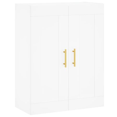 Armoire murale blanc 69,5x34x90 cm bois d'ingénierie