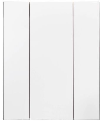 Armoire murale chêne gris 3 portes avec miroir Varok 60 cm