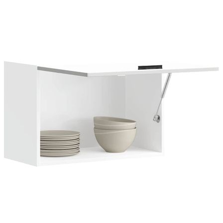 Armoire murale de cuisine Porto blanc bois d'ingénierie