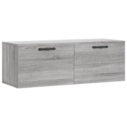 Armoire murale sonoma gris 100x36,5x35 cm bois d'ingénierie