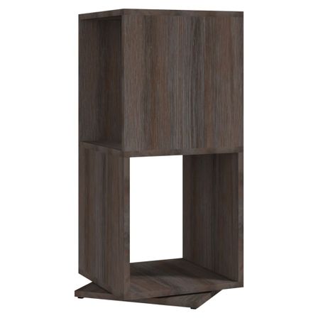 Armoire rotative Gris/chêne Sonoma 34,5x34,5x75,5 cm