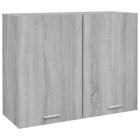 Armoire suspendue Sonoma gris 80x31x60 cm Bois d'ingénierie