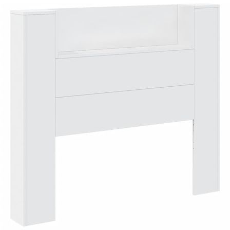 Armoire tête de lit avec LED blanc 120x16,5x103,5 cm