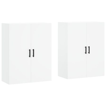 Armoires murales 2 pcs blanc 69,5x34x90 cm
