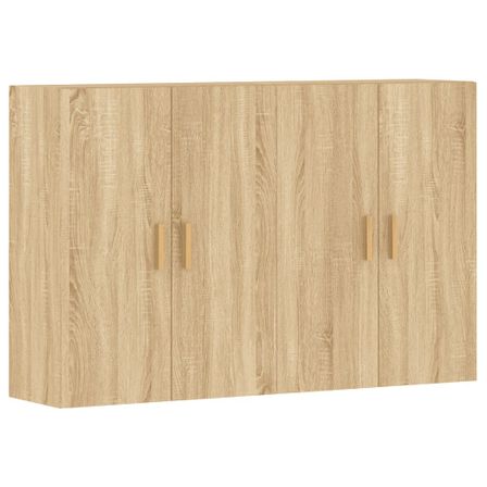 Armoires murales 2 pcs chêne sonoma bois d'ingénierie