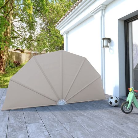 Auvent latéral pliable de terrasse Crème 160 cm
